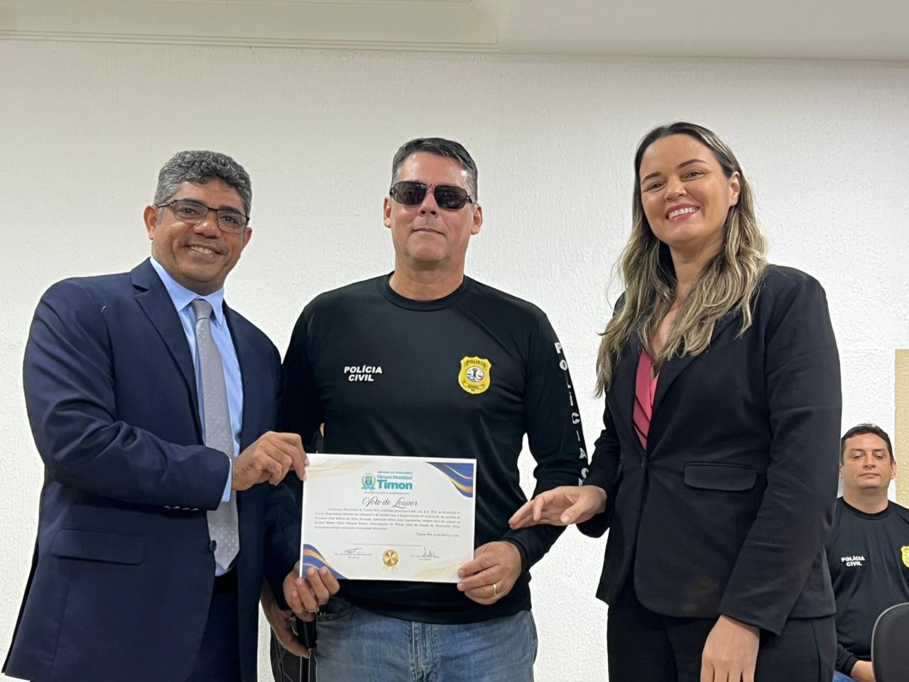Câmara de Timon realiza sessão histórica em reconhecimento às forças de segurança do MA e PI