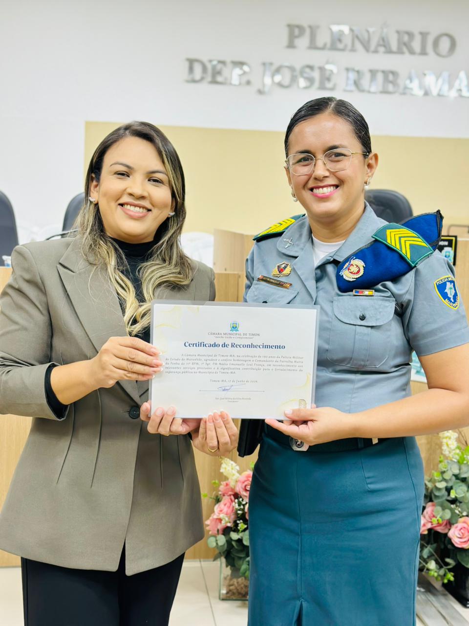 Câmara de Timon homenageia PM do Maranhão pelos seus 190 anos de serviços à sociedade