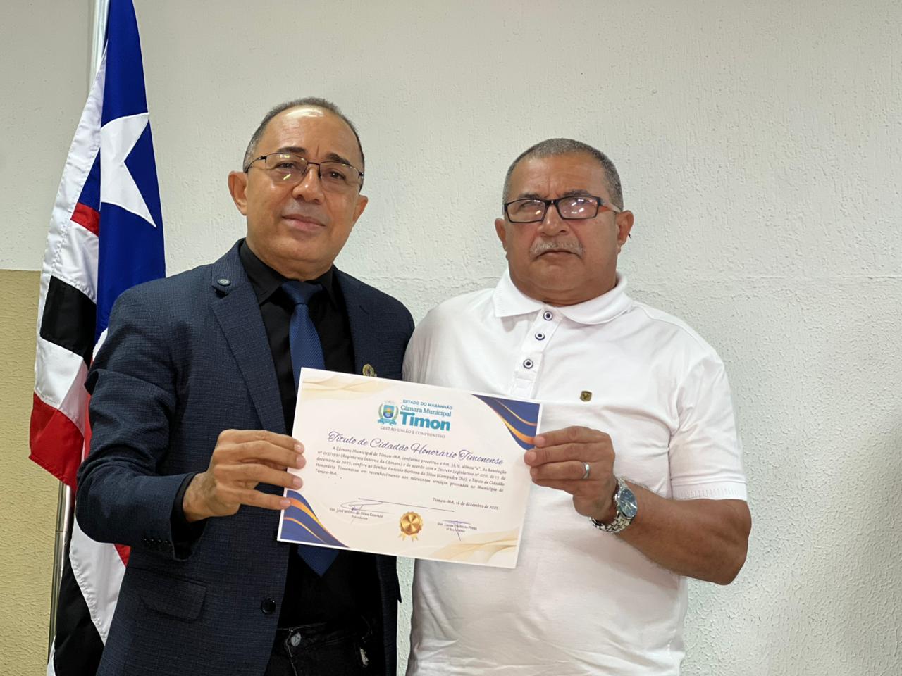 Câmara de Timon entrega Títulos de Cidadão Honorário a personalidades que contribuíram para o d...