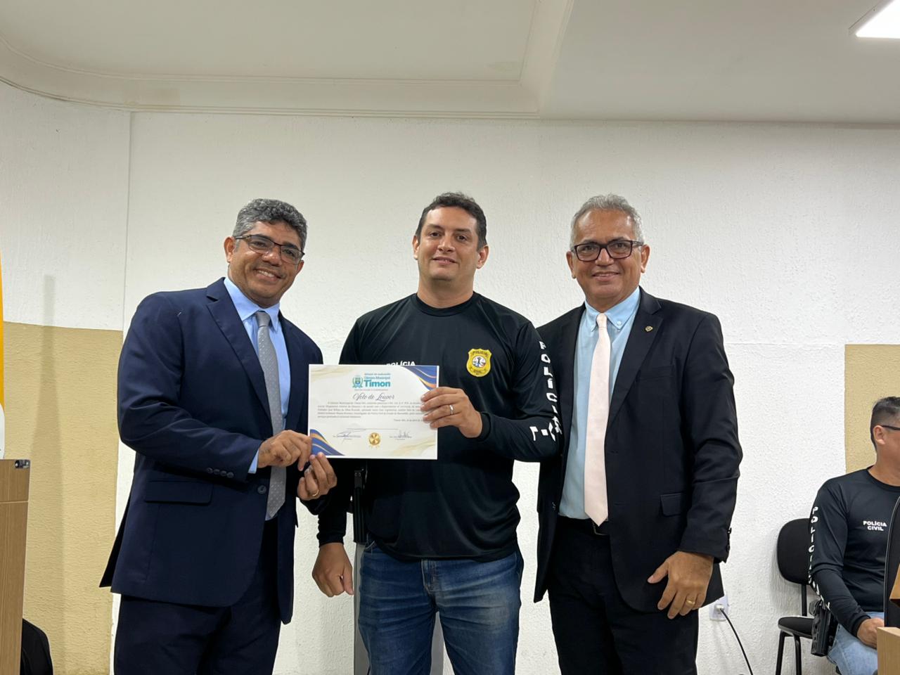 Câmara de Timon realiza sessão histórica em reconhecimento às forças de segurança do MA e PI