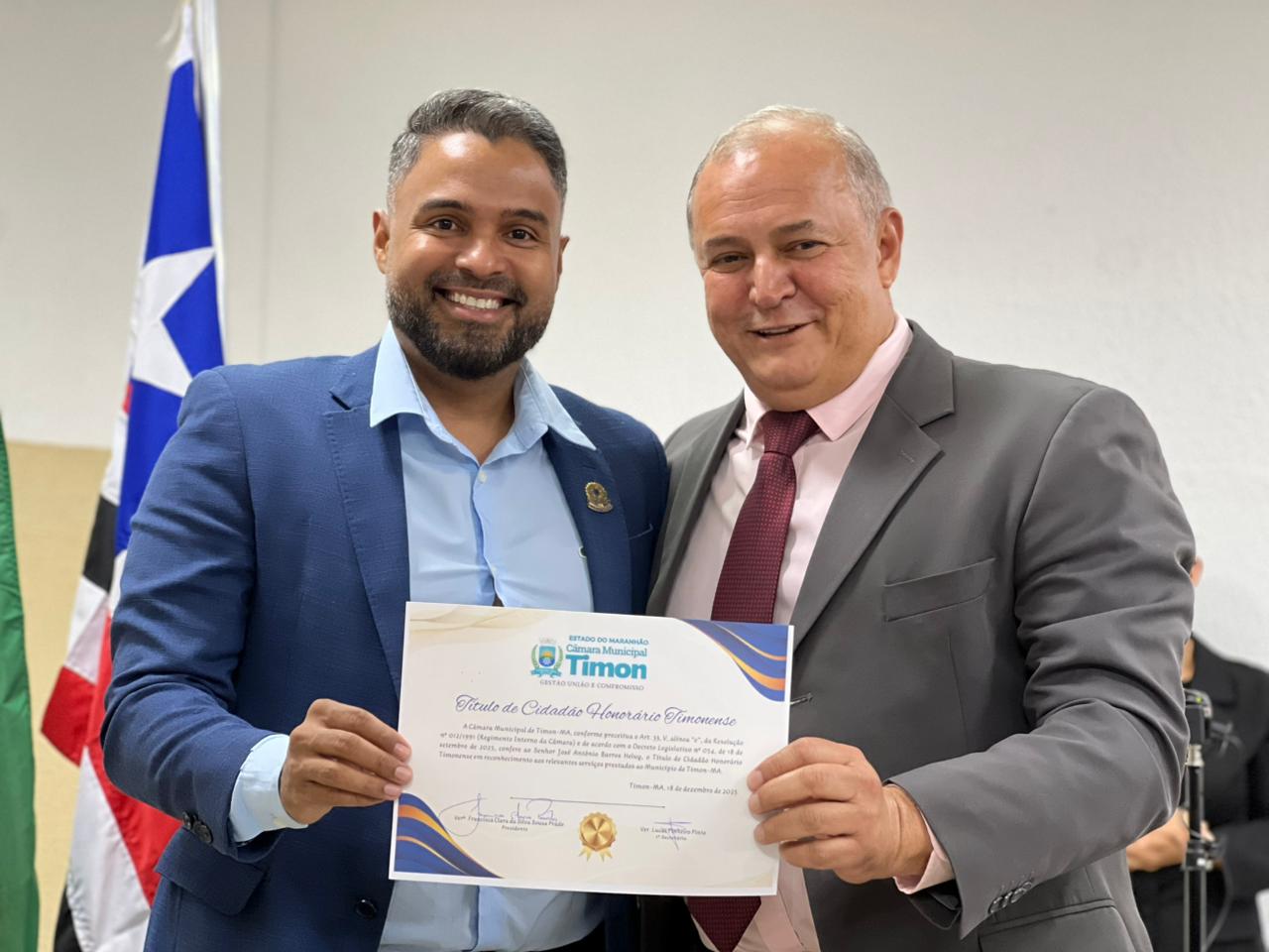 Câmara Municipal homenageia personalidades com Título de Cidadão e Cidadã Timonense