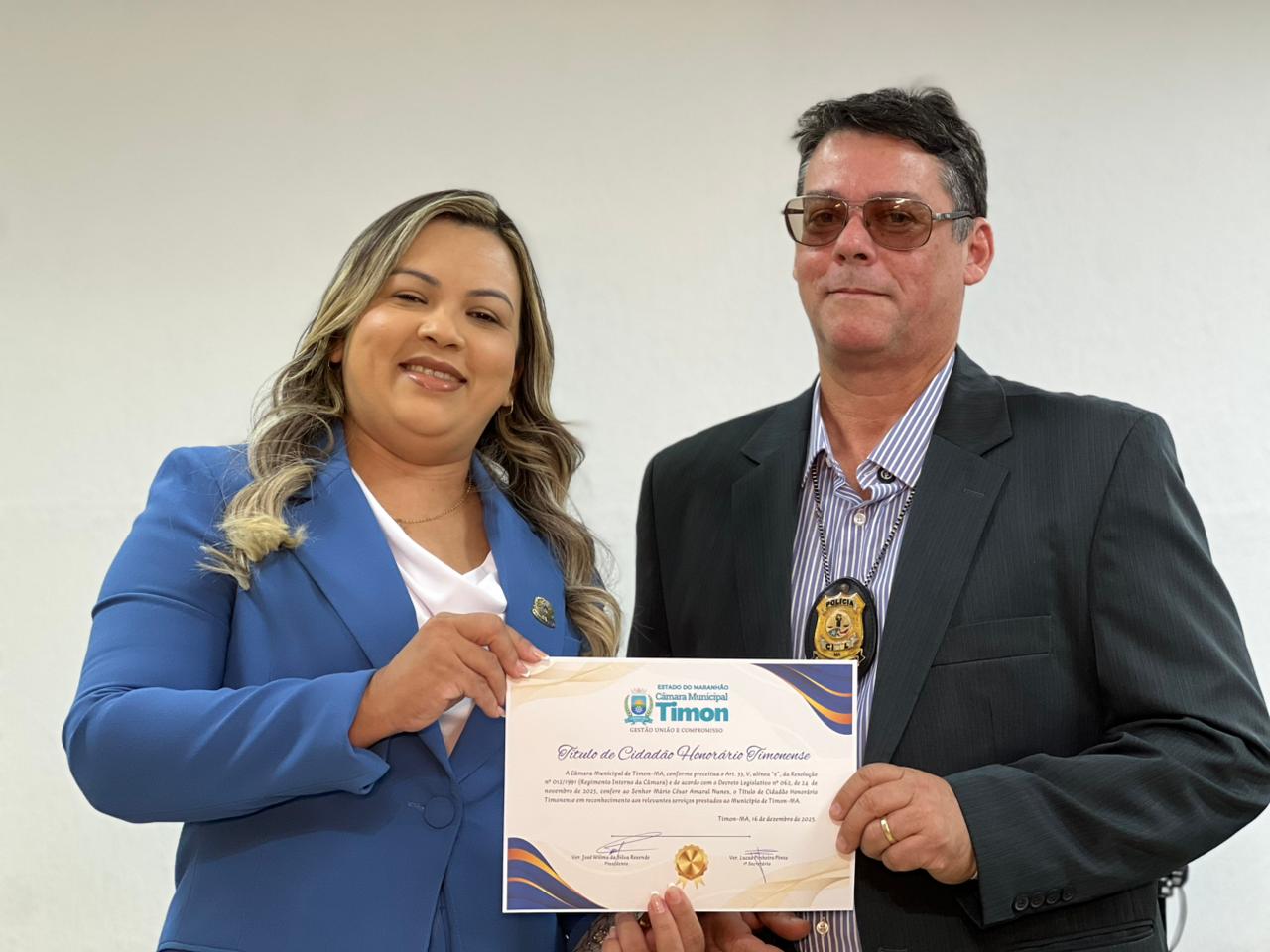 Câmara de Timon entrega Títulos de Cidadão Honorário a personalidades que contribuíram para o d...